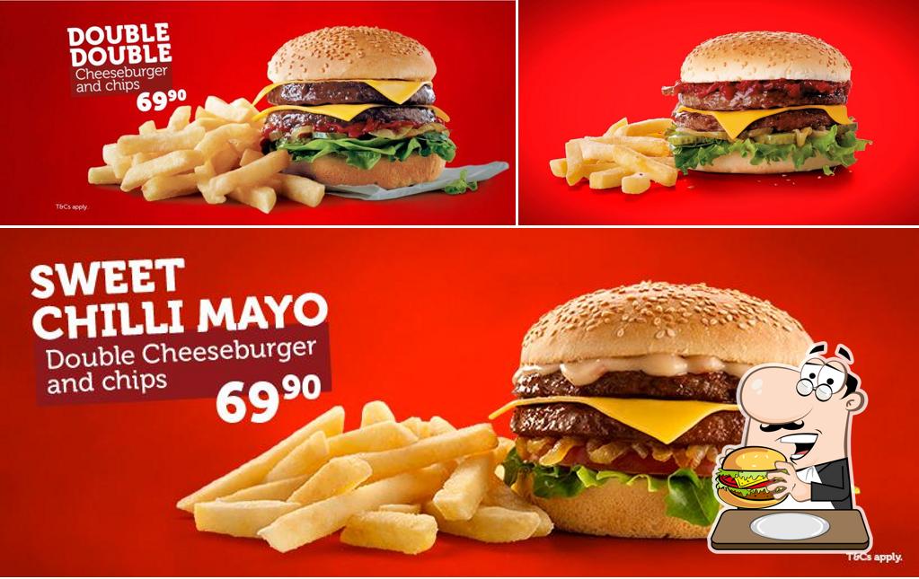 Probiert einen Burger bei Wimpy