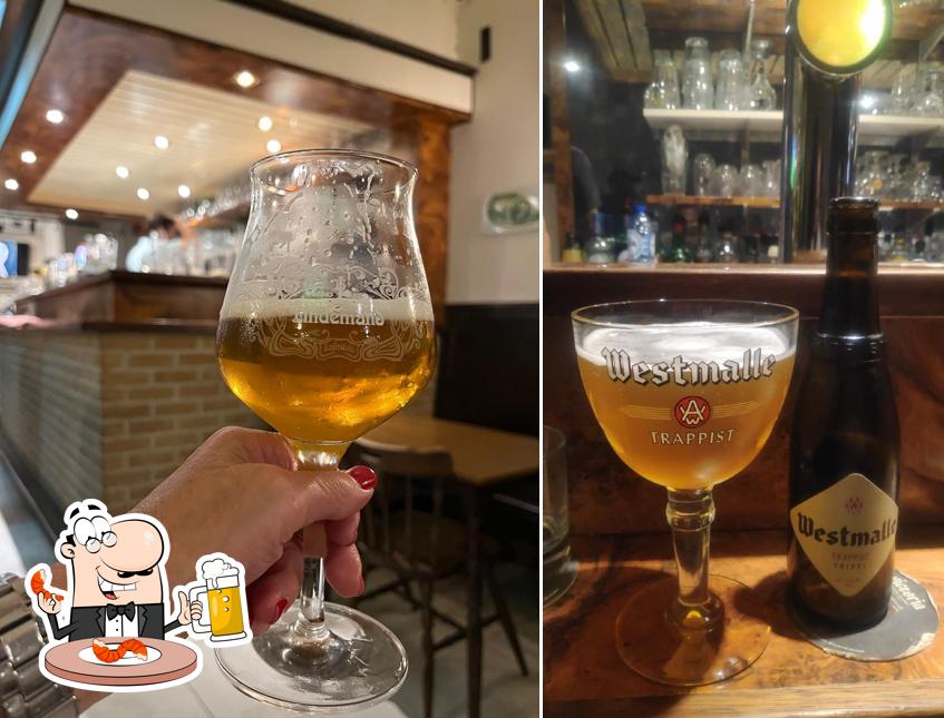 Vous pouvez prendre une pinte de bière blonde ou brune