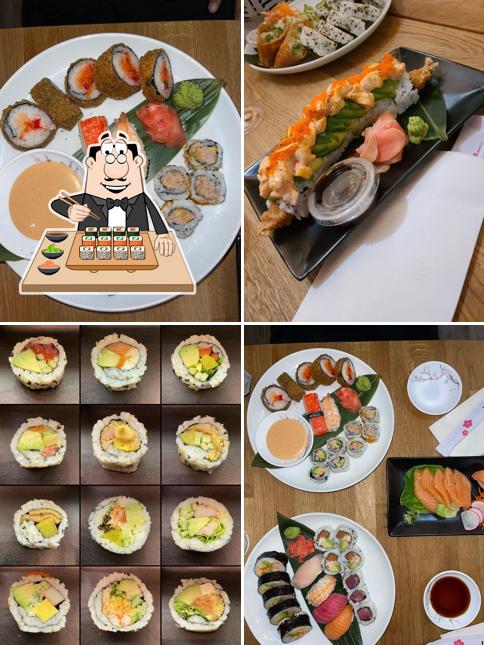 Try out various sushi options