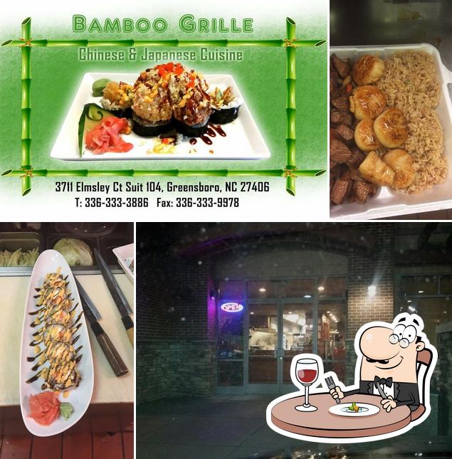 Food at Bamboo Grill