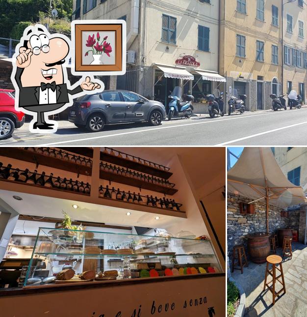 La immagine di interni e esterno da La Bettola