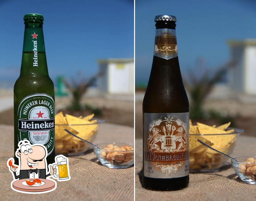 Puoi goderti un rinfrescante bicchiere di birra chiara o scura