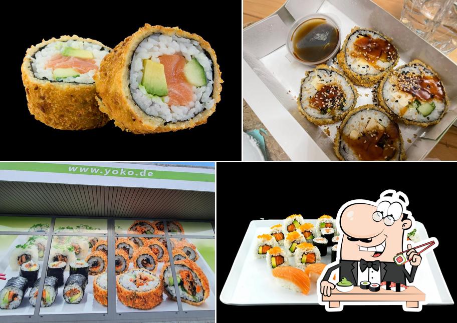 Les sushi sont servis à Yoko Sushi Lieferservice Braunschweig Nord