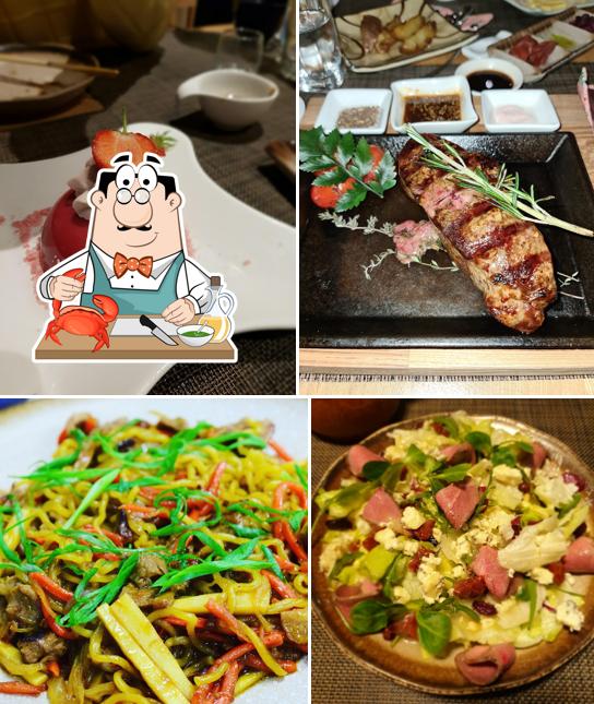 В "Хоккайдо" вы можете заказать различные блюда с морепродуктами