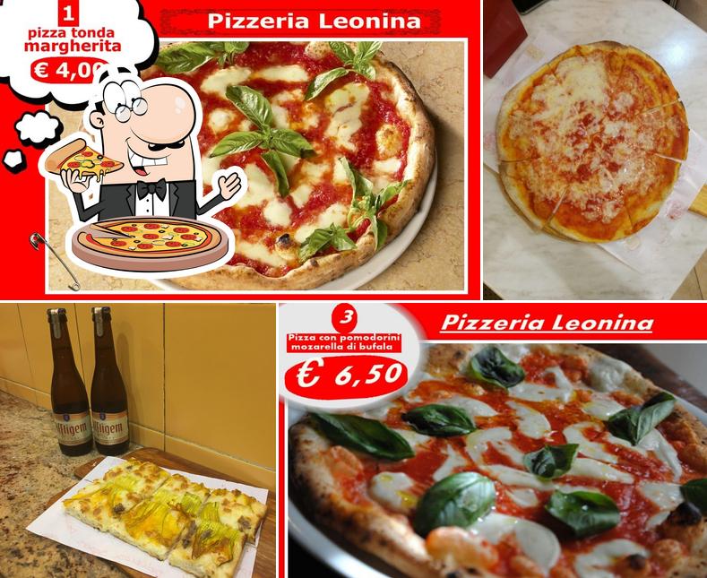 Scegli una pizza a Pizzeria Leonina Roma