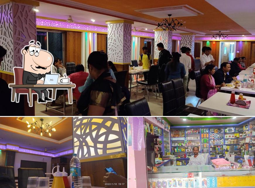The interior of Radha Restaurant