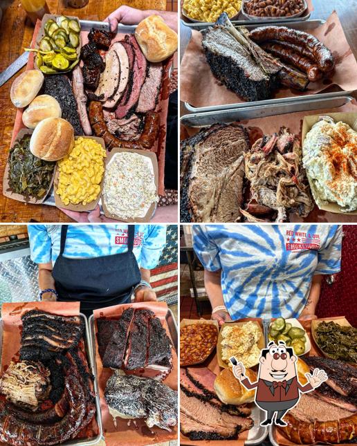 Red White & Que Smokehouse in Green Brook Township Restaurant menu