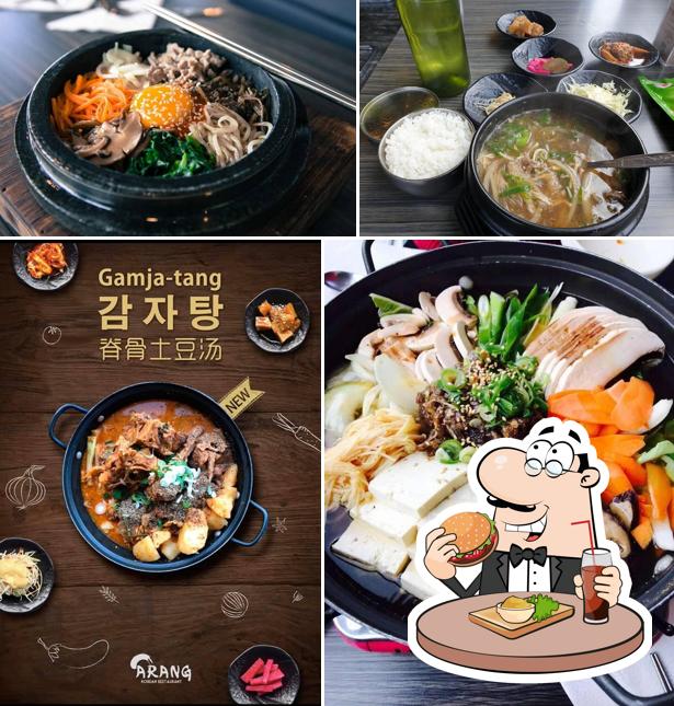 Get a burger at Arang Korean Restaurant