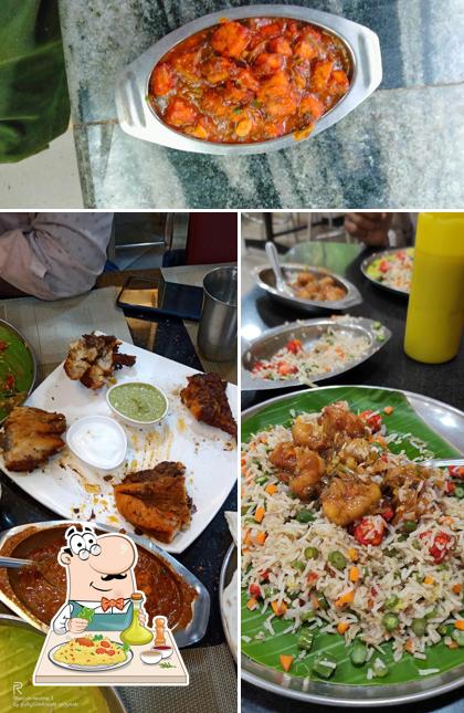 Food at Blue Diamond Restaurant