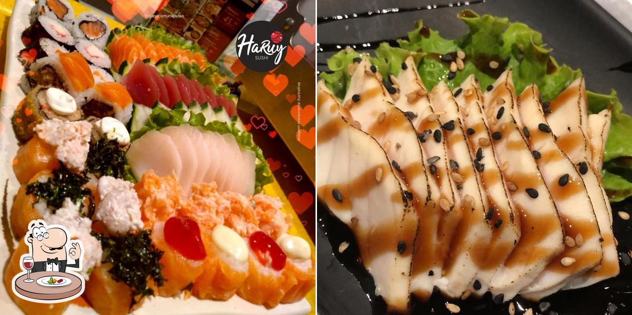 Platos en Haruy Sushi