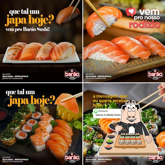 Experimente diversas opções de sushi