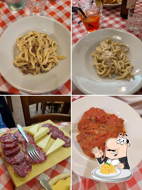 Spaghetti alla carbonara al Osteria La Bottega di Anna e Leo