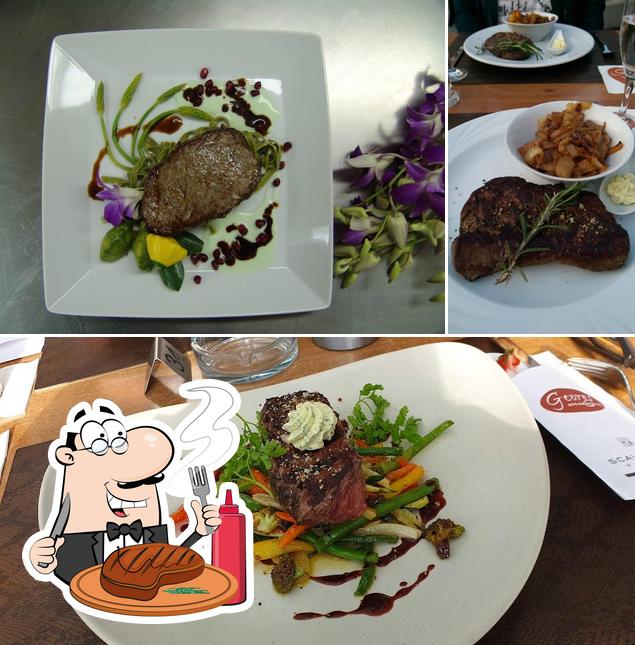 Tómate un plato con carne en Georgs Limburg (Ausbildungs-Restaurant & Event-Location)