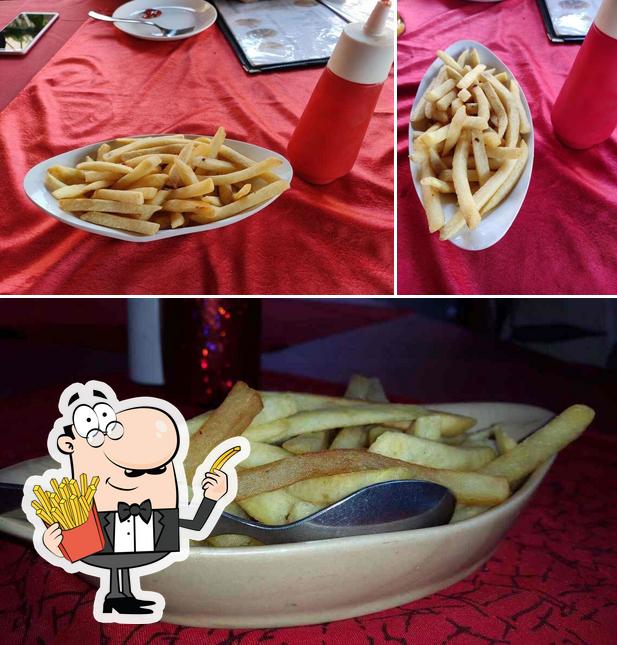 Taste French fries at Chinese Garden Restaurant