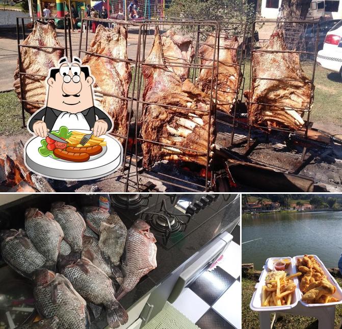 Comida em Pesqueiro e Restaurante Califórnia