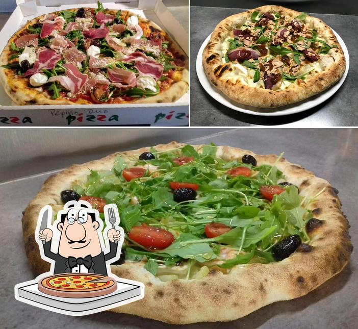 A La pizza du plateau Chez Peppino, vous pouvez essayer des pizzas