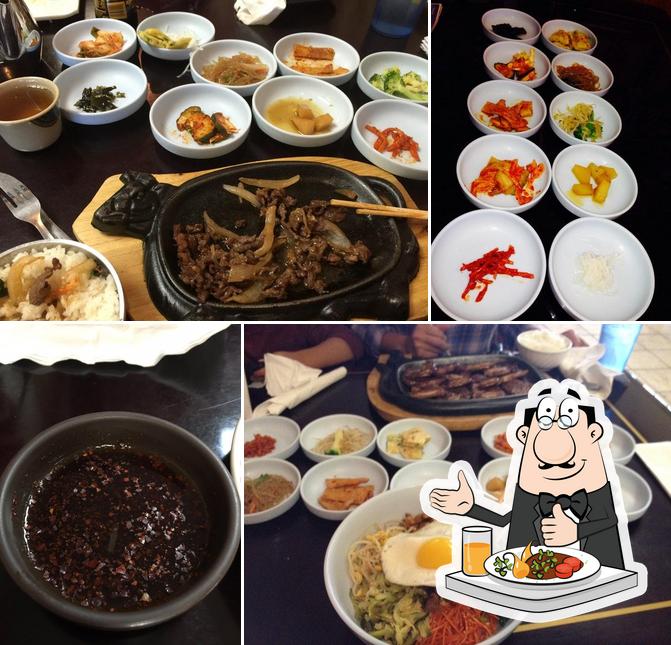 Food at Golden Korean Restaurant