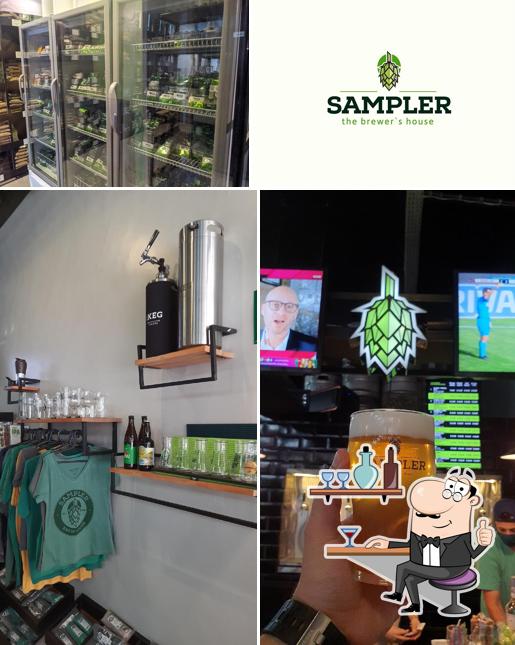 Veja imagens do interior do Sampler Brew House