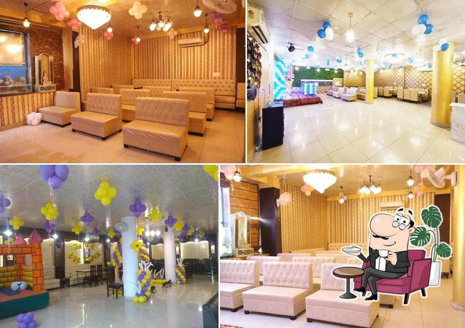 Take a seat at one of the tables at Fork and Spoon Restaurant