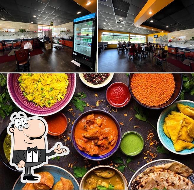 Entre los distintos productos que hay en Grand Indian Cuisine también tienes interior y comida