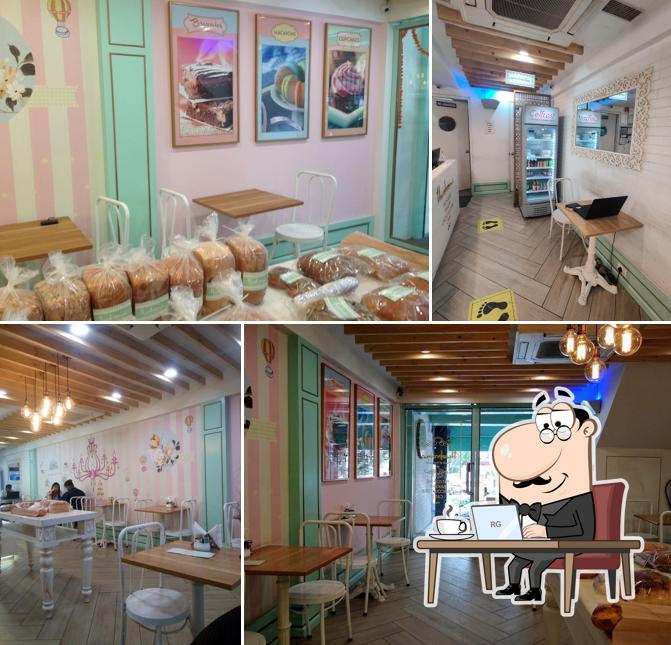 Take a seat at one of the tables at Theobroma Bakery and Cake Shop - Sector 15, Faridabad