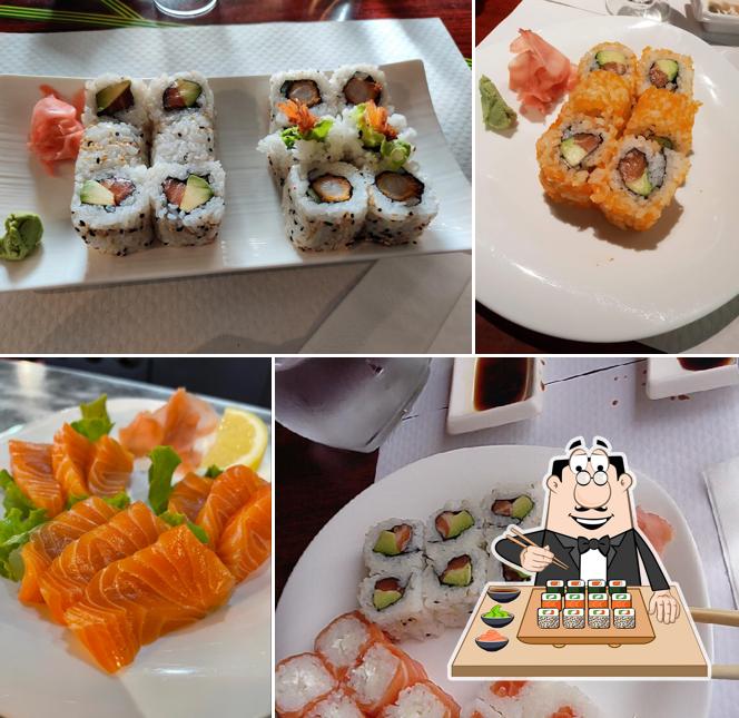 Les sushi sont offerts par Fujirama