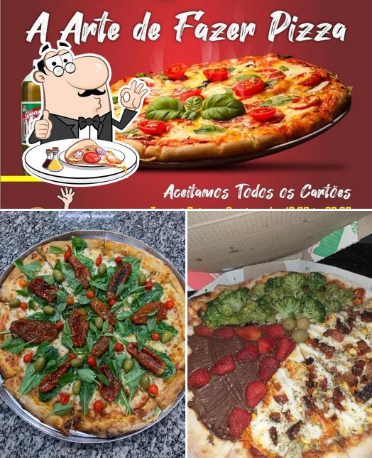 Consiga diferentes tipos de pizza