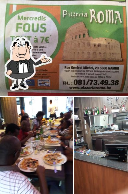 Pizzeria Roma se distingue par sa intérieur et nourriture