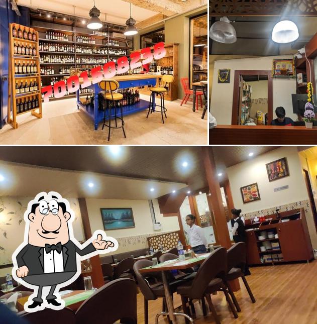 The interior of R R Bar and Restaurant