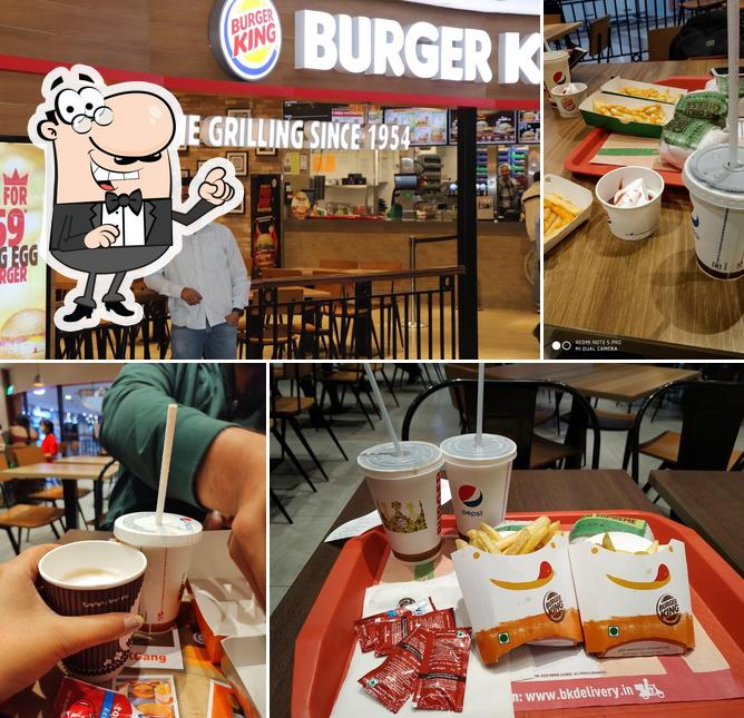 The interior of Burger King