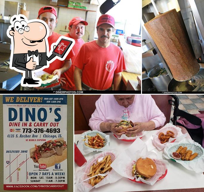 Взгляните на фотографию ресторана "Dino's Carry-Outs"