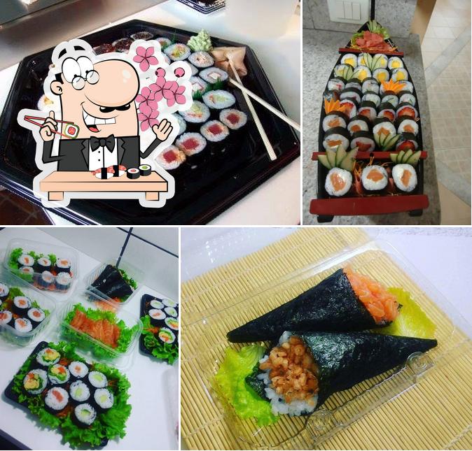 Experimente diferentes opções de sushi