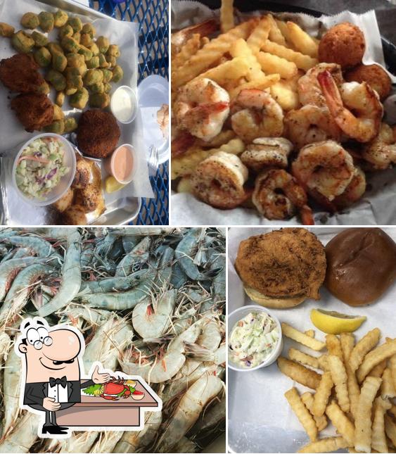 Order seafood at Safe Harbor Seafood Restaurant