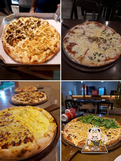 Escolha diferentes estilos de pizza