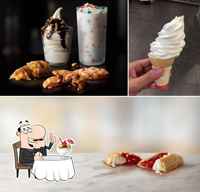 McDonald's provides a range of sweet dishes