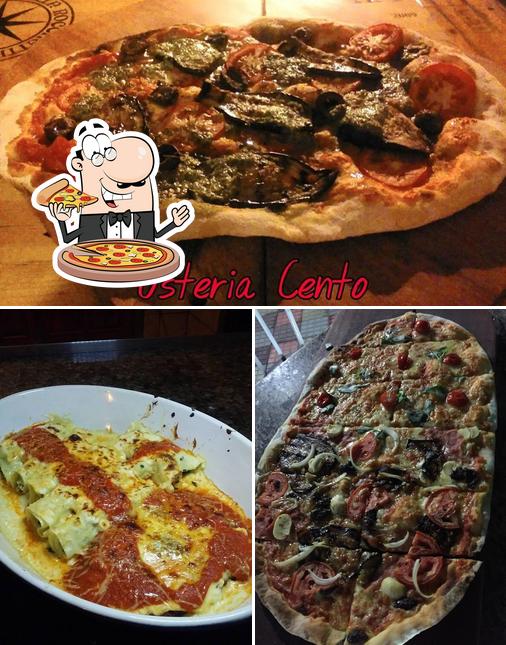 Consiga pizza no Osteria Cento B&B