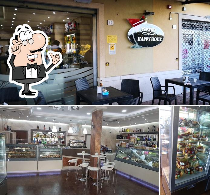 Gli interni di Bar Serio
