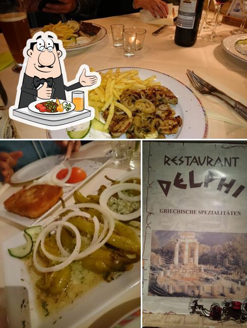 Essen im Restaurant Delphi