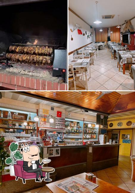 La immagine della interni e cibo di Vecchi Sapori Bar Ristorante