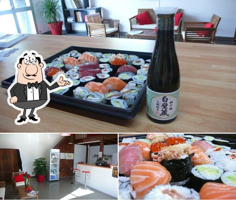 Sushi Village se distingue par sa intérieur et sushi