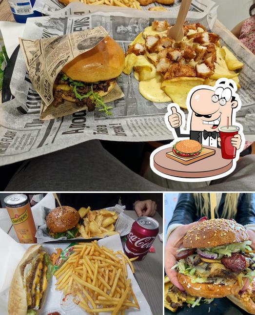 Commandez un hamburger à Crousty