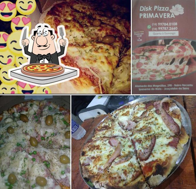 Consiga pizza no Pizzaria Primavera