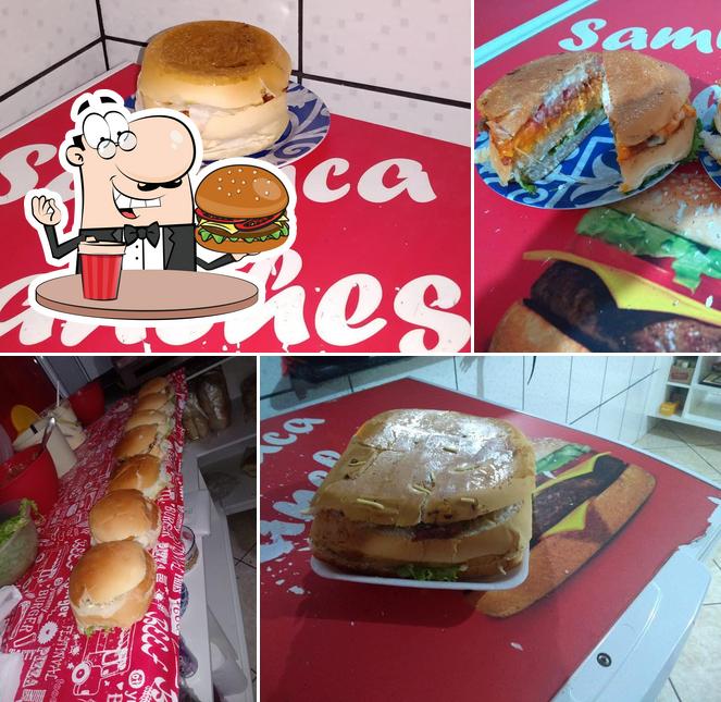 Peça um hambúrguer no Samuca Lanches