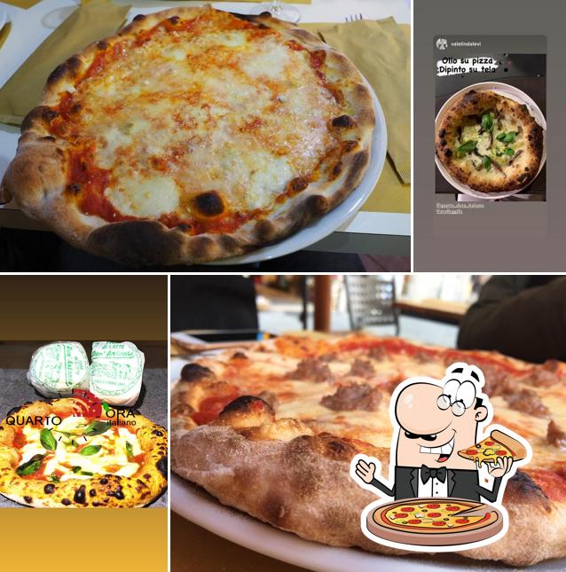 A Quarto d'Ora Italiano, puoi prenderti una bella pizza