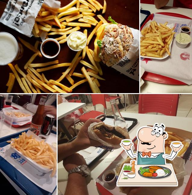 Comida em Grill Burguer
