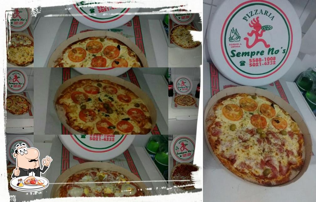 Escolha diferentes tipos de pizza