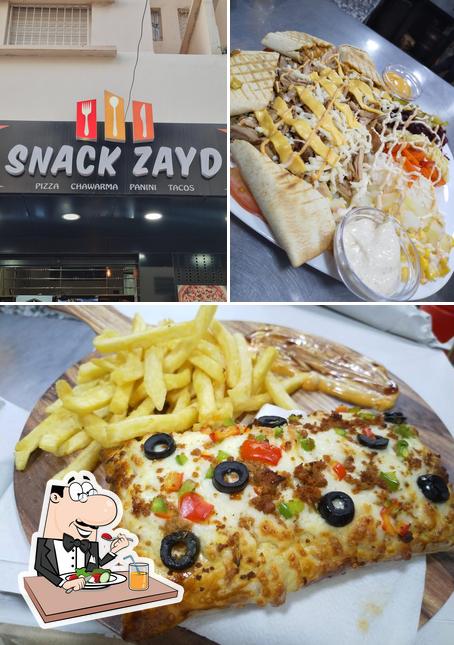 Voici l’image indiquant la nourriture et extérieur sur Snack Zayed