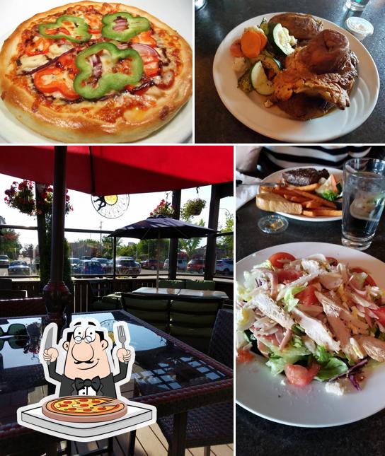 Try out pizza at Kosmos Restaurant & Lounge
