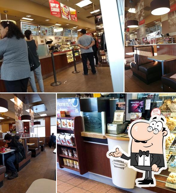 L'intérieur de Tim Hortons