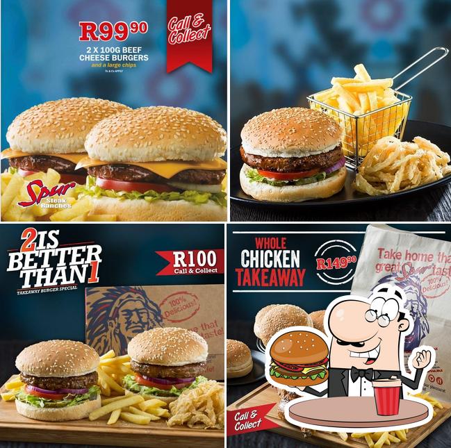 Tómate una hamburguesa en Red Oak Spur Steak Ranch